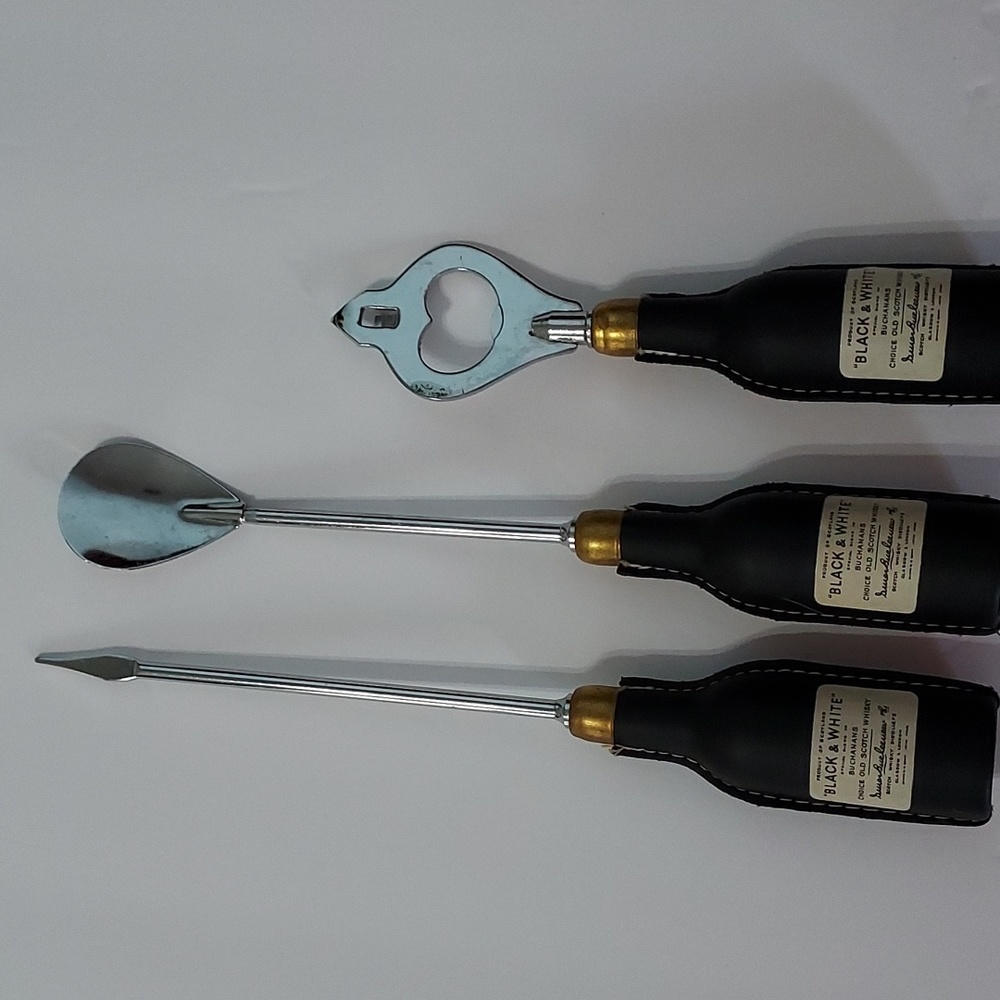 Bartender Tools Ice Pick,Stirring Spoon,Can Opener. Set of 3 GUC